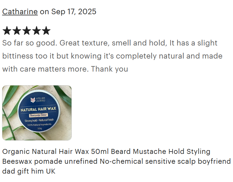 Natural Hair & Beard Wax Beeswax