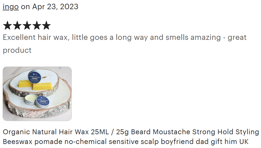 Natural Hair & Beard Wax Beeswax
