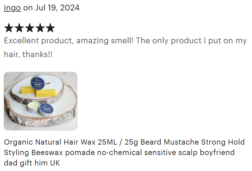Natural Hair & Beard Wax Beeswax